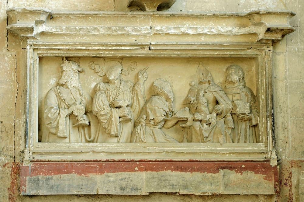 18130 DUN-SUR-AURON Wiki Daniel Jolivet Retable_adoration_des_mages_chapelle_Sud 12.jpg